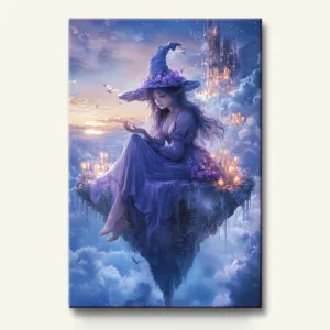 Witch Upon the Cloud - Paint By Number