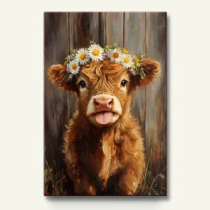 Calf Among Flowers – Paint By Number