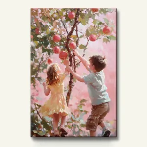 Harvest Joy, Childhood Beneath the Apple Tree – Paint By Number